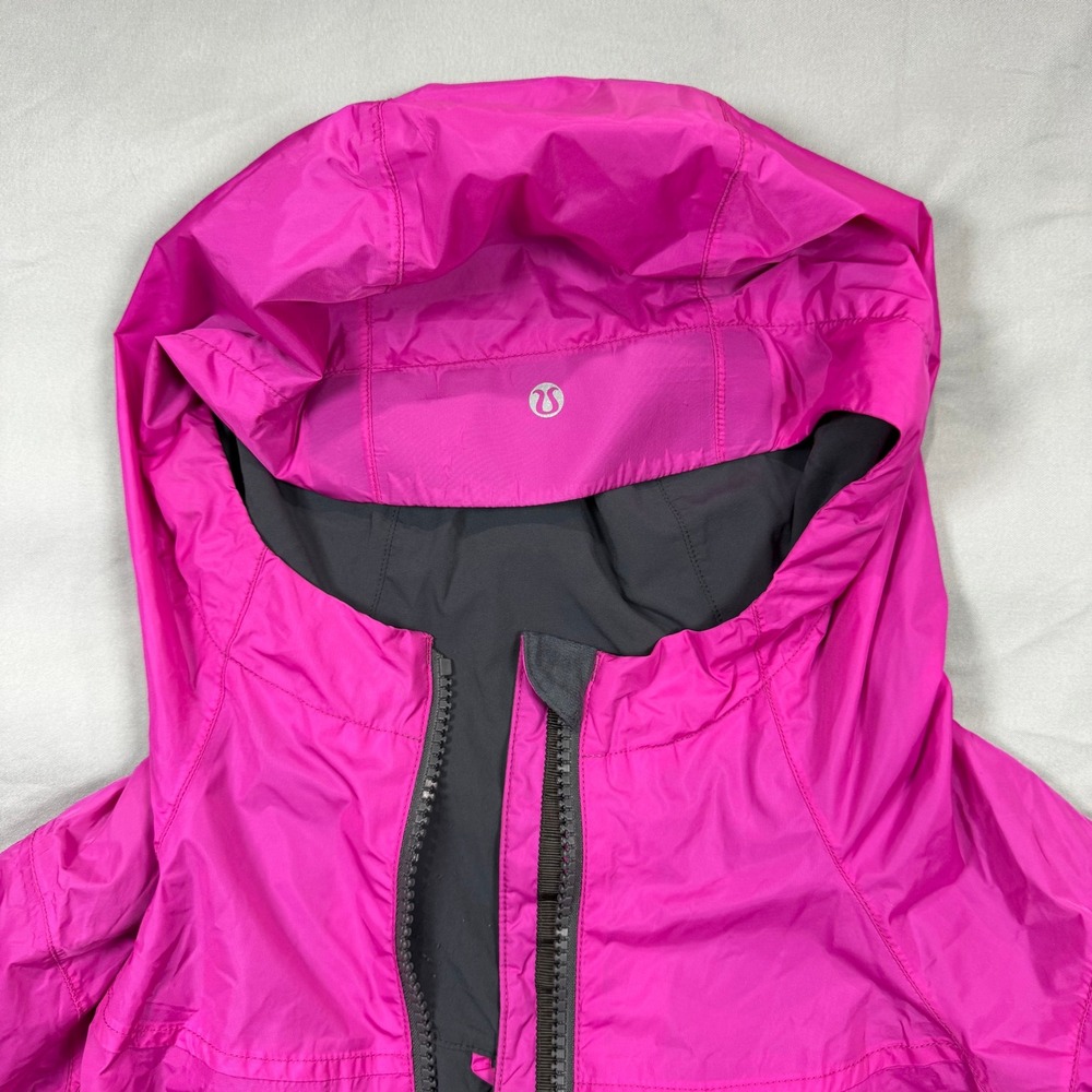 Lululemon No Rain No Gain Jacket Paris Pink Women 6 Windbreaker Gorpcore - Picture 2 of 9